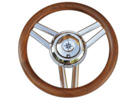 Volante Magnifico 3 Radios Madera Teca 350 mm