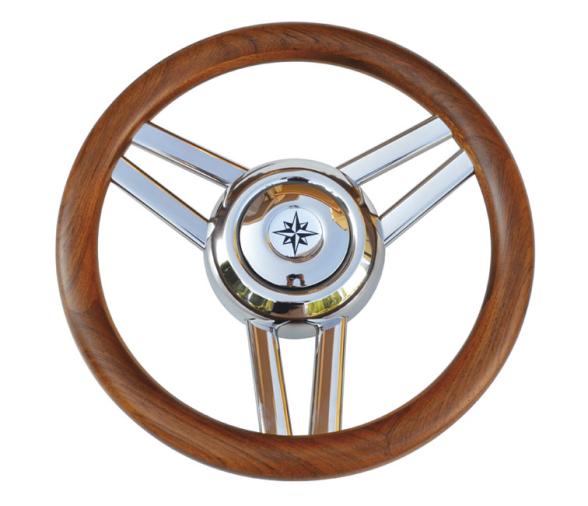 Volante Magnifico 3 Radios Madera Teca 350 mm