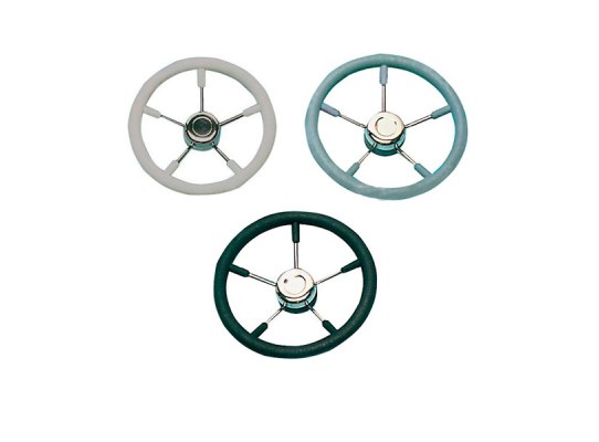 Volante Poliuretano 320 mm con Radio de Acero Inox