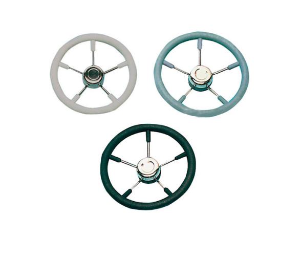 Volante Poliuretano 320 mm con Radio de Acero Inox