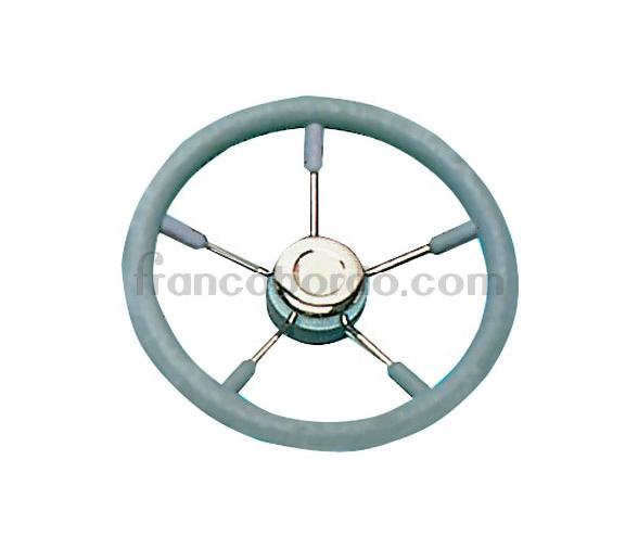 Volante Poliuretano 320 mm con Radio de Acero Inox