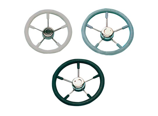 Volante Poliuretano 350 mm con Radio de Acero Inox