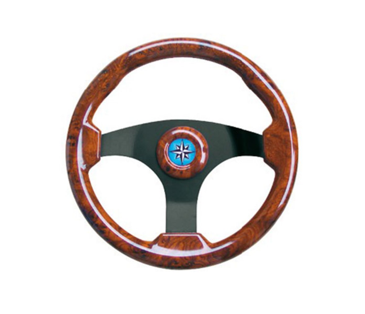 Volante Technic Negro Madera Veteada 350 mm
