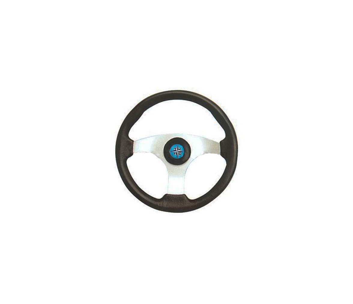 Silver Black 350 mm Technic Steering Wheel