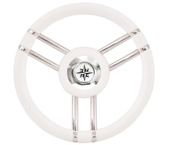 Volante Apollo Acero Inox y Poliuretano Ø 350 mm