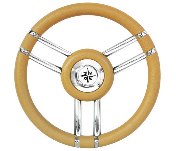 Volante Apollo Acero Inox y Poliuretano Ø 350 mm