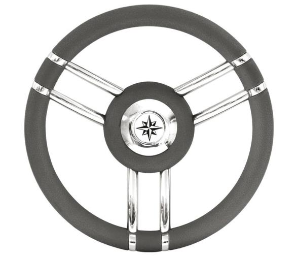 Volante Apollo Acero Inox y Poliuretano Ø 350 mm