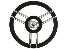 Volante Apollo Acero Inox y Poliuretano Ø 350 mm