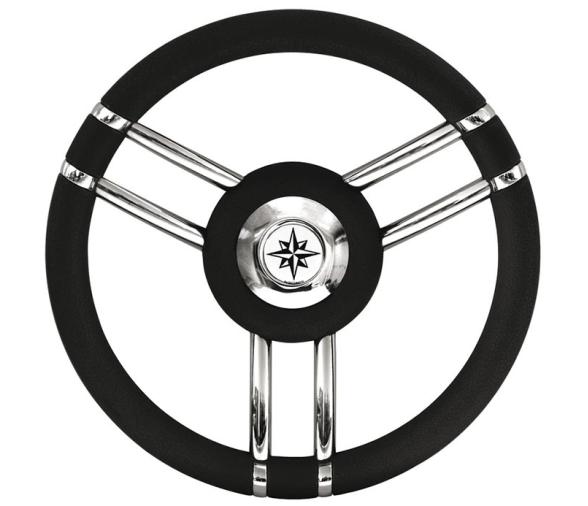 Volante Apollo Acero Inox y Poliuretano Ø 350 mm