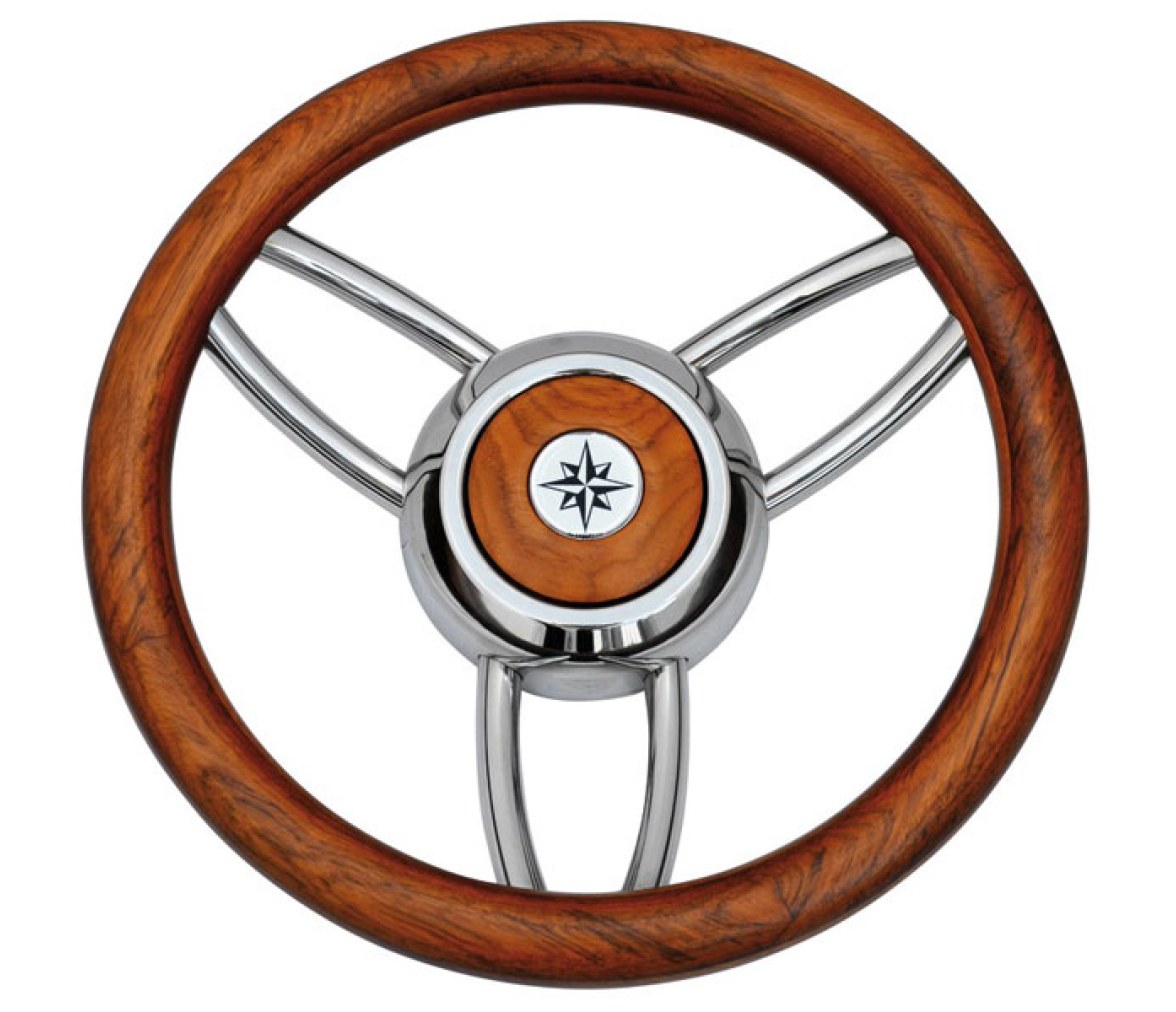 Volante Bliz Madera de Teca 350 mm