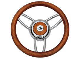 Volante Bliz Madera de Teca 350 mm