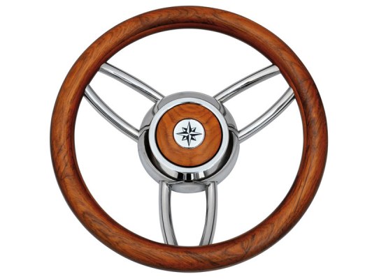 Teak 350 mm Bliz Steering Wheel