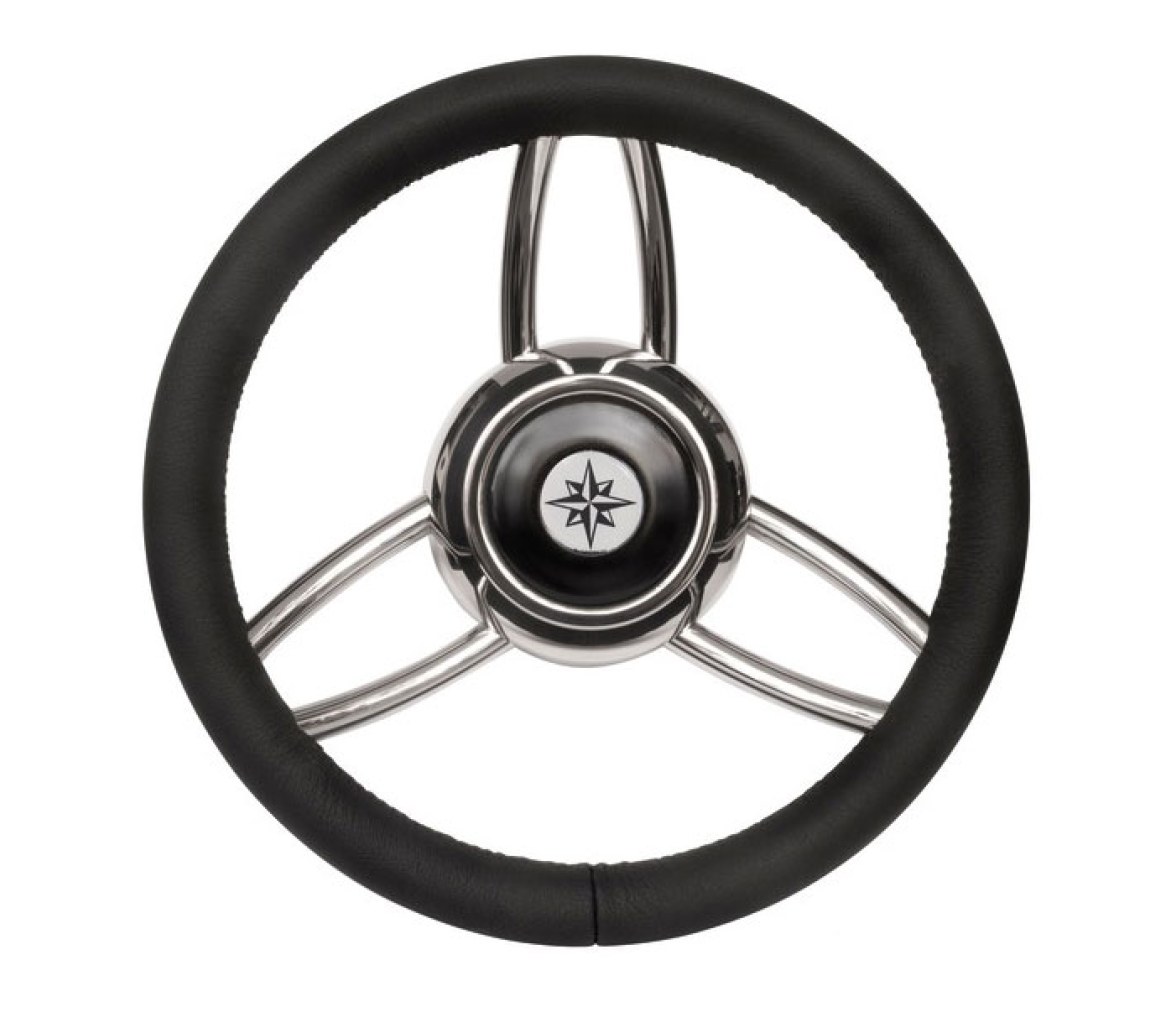 Volante Bliz Cuero Negro 350 mm
