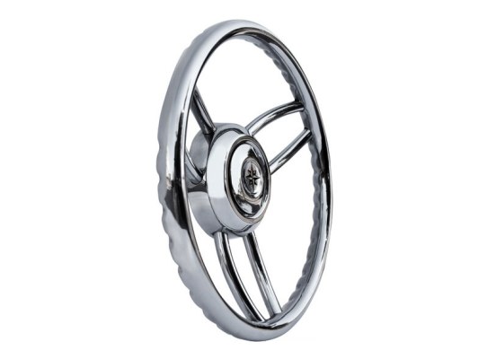 Polished 350 mm Bliz Steering Wheel