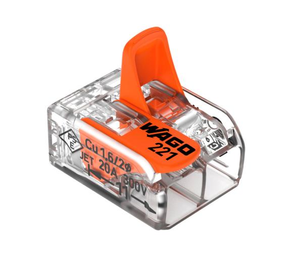 Wago Conector de Cableado 2 Conductores