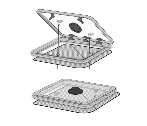 Waterline Cortina Escotilla con Ventilación Regular 1320