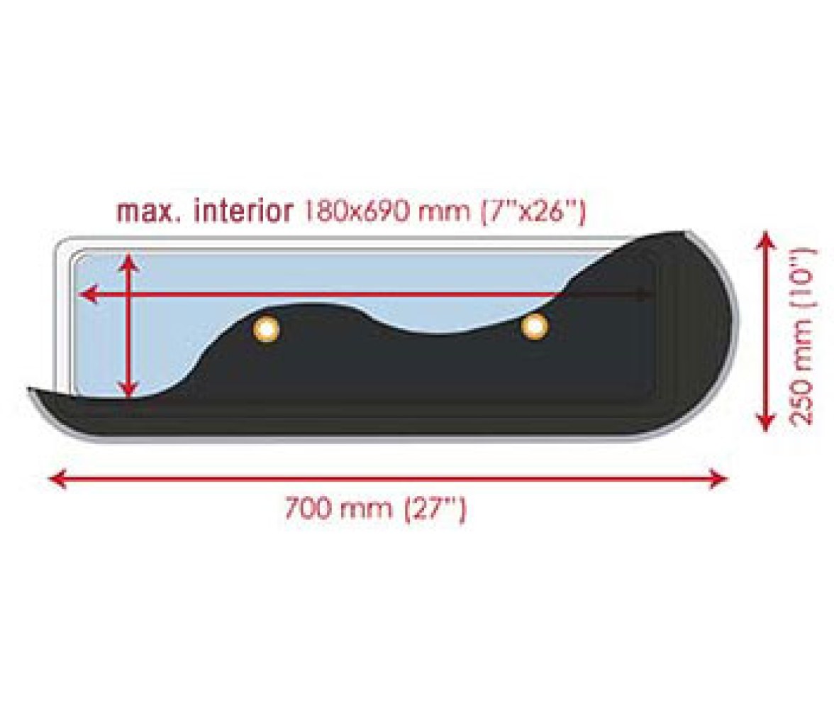 Waterline Cortina para Portillo Estrecho Larga 1535