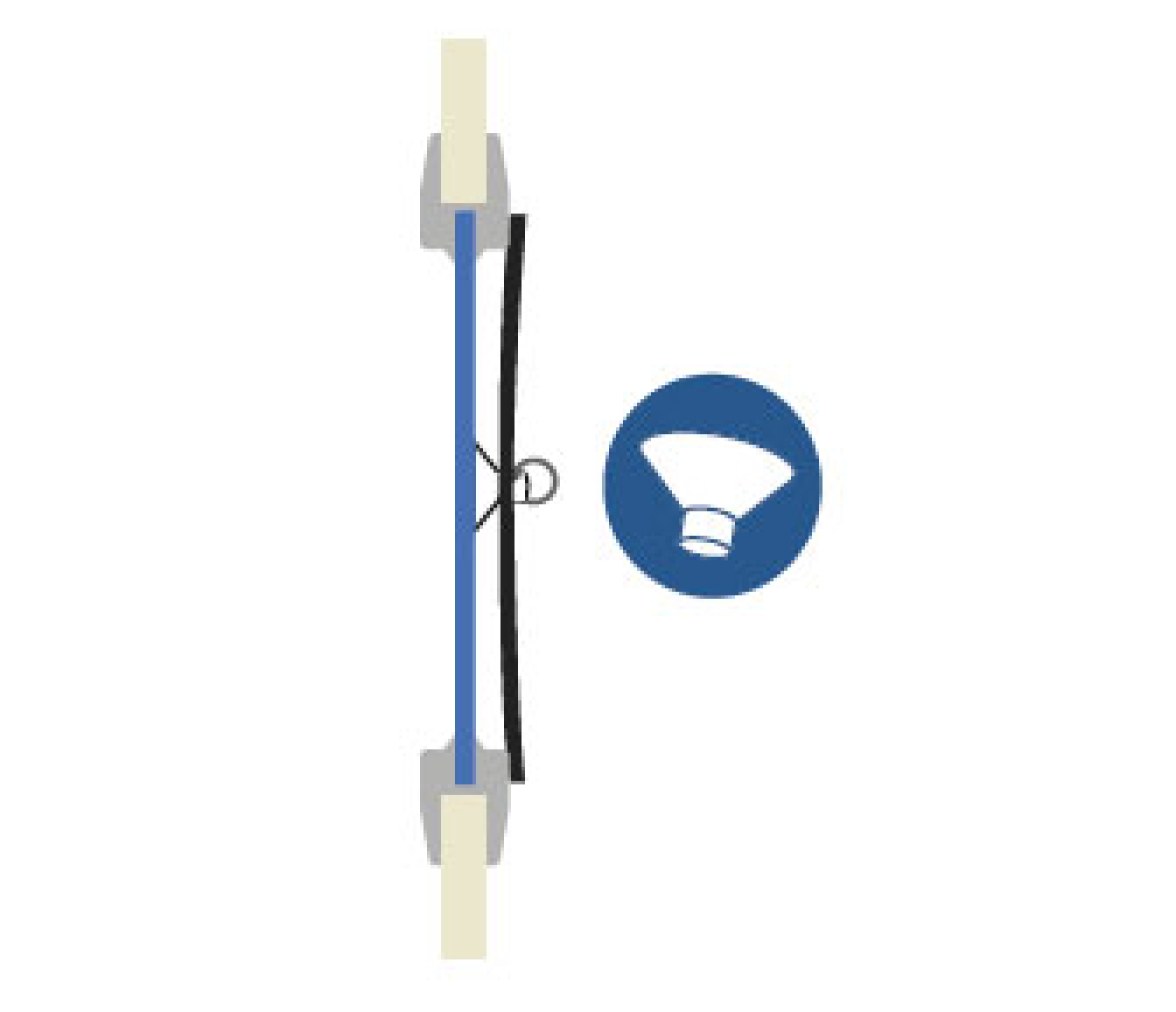 Waterline Cortina para Portillo Estrecho Larga 1535