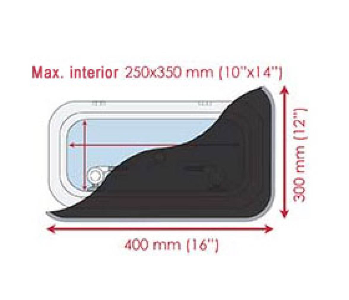 Waterline Cortina para Portillo Estrecho Pequeña 1530