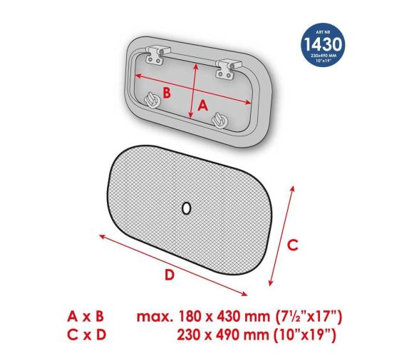 Waterline Mosquitera Pequeña - 2 unidades 1430