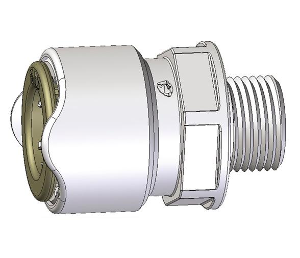 Whale Adaptador macho 3/8"