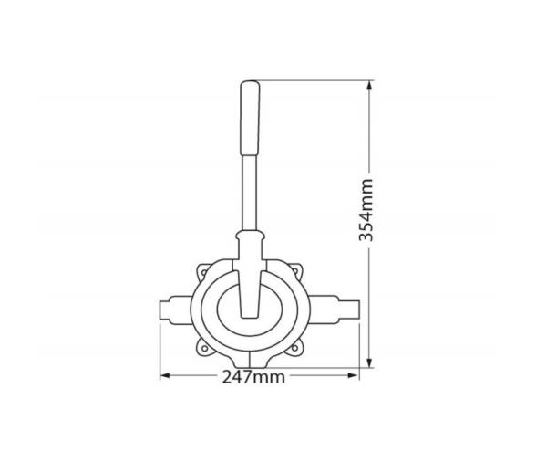 Whale Bomba de Achique Manual Gusher Urchin Palanca Extraible
