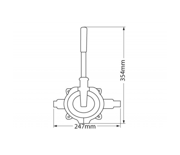 Whale Bomba de Achique Manual Gusher Urchin Palanca Extraible