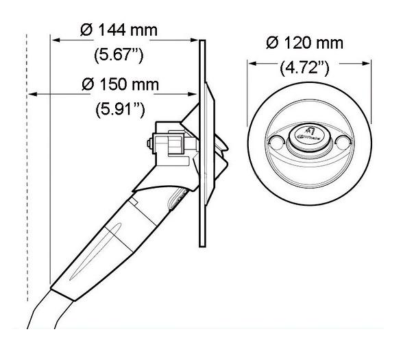 Whale Conjunto ducha integrado Twist en angulo