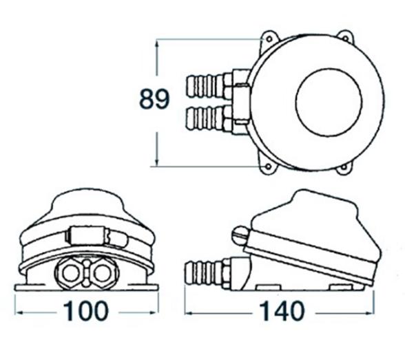Whale Bomba de pie MK2 Baby Foot autocebante