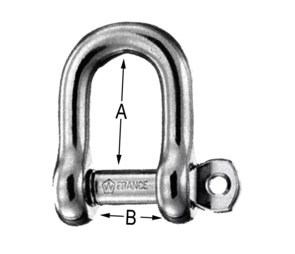 Wichard Grilletes Cortos con Pasador Imperdible