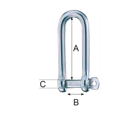 Wichard Grilletes Largos con Pasador Imperdible