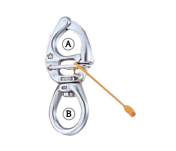 Wichard Mosquetones con Anilla Giratoria Grande