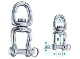 Wichard Giratorios con Anilla y Grillete HR 70 mm
