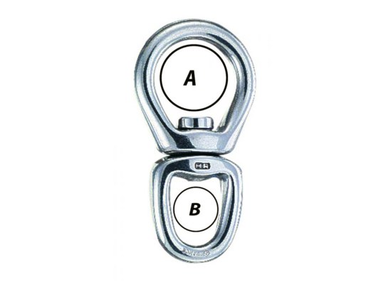 Wichard Swivel with Two Rings HR 125 mm