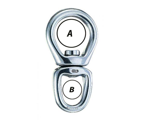 Wichard Giratorios con Dos Anillas HR 125 mm