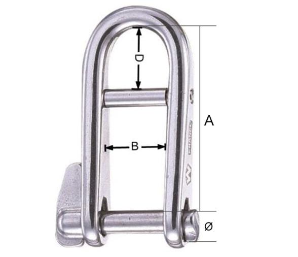 Wichard Grilletes Largos Automaticos con Travesaño