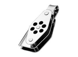 Wichard Polea Doble con Anilla, Arraigo y Mordaza Inox