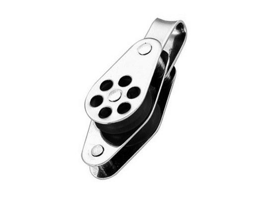 Wichard Double Pulley with Ring and Root Inox