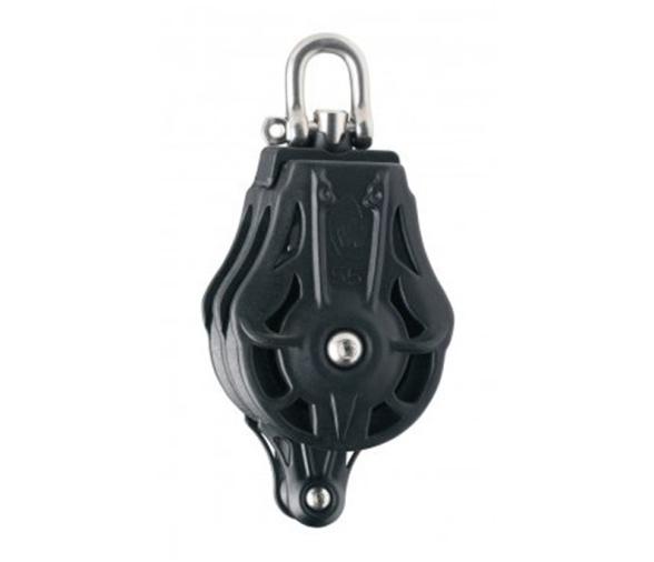 Wichard Polea Doble con Grillete Giratorio y Arraigo con Rodamiento