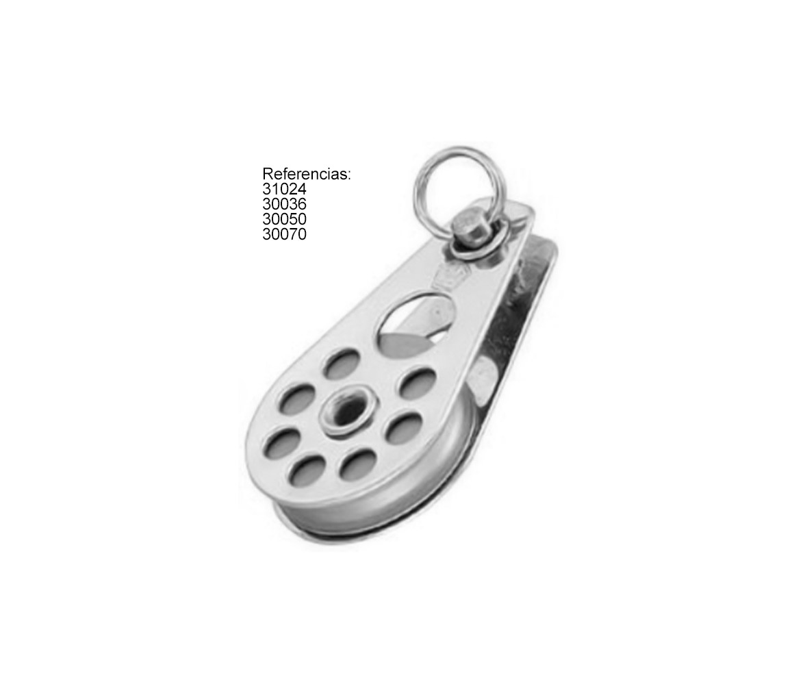 Wichard Cable Pulley with Aluminum Roller