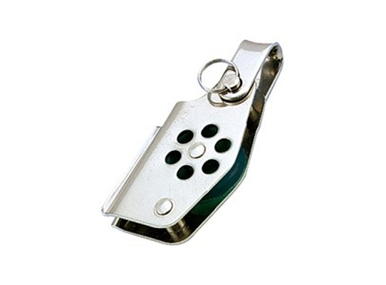 Wichard Polea Simple con Anilla, Arraigo y Mordaza Inox Cabo 4-6 mm