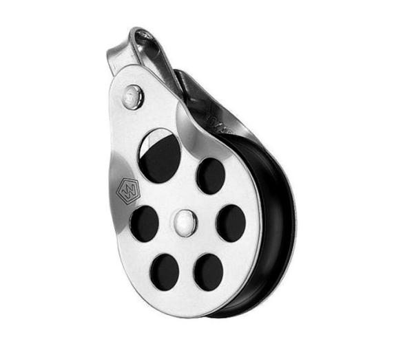 Wichard Polea Simple con Envite y Anilla para Pie de Palo Cabo 10mm