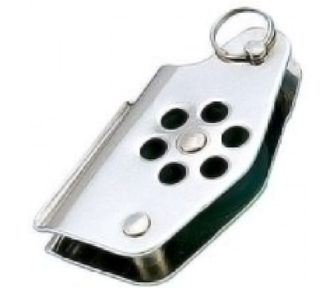 Wichard Polea Simple con Pasador, Arraigo y Mordaza Inox Cabo 4-6 mm