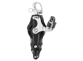 Wichard Violin Pulley with Rotating Drizzle, Root and Jaw Carabiner with Bearing