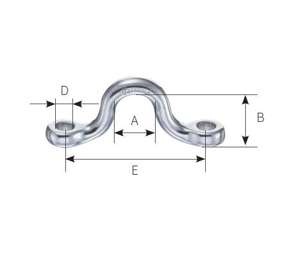 Wichard Puentes Redondeados Acero Inox