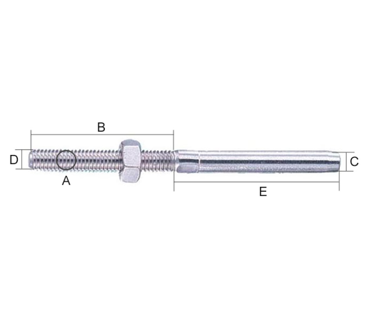 Wichard Terminales M8 para Gancho Pelicano ref.2831