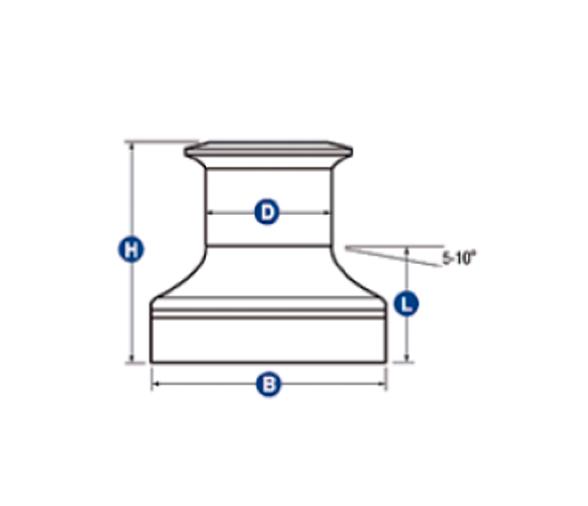 Winche Aluminio una Velocidad Mod.6 Lewmar