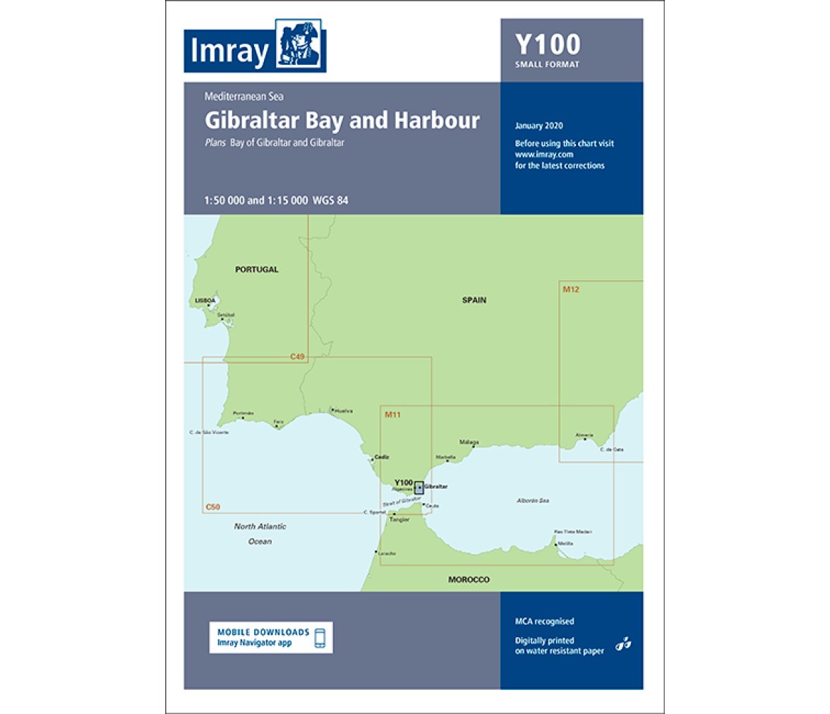Imray Y100 Bahía y Puerto de Gibraltar