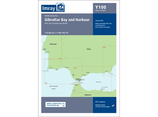 Imray Y100 Gibraltar Bay and Harbour (Small Format)