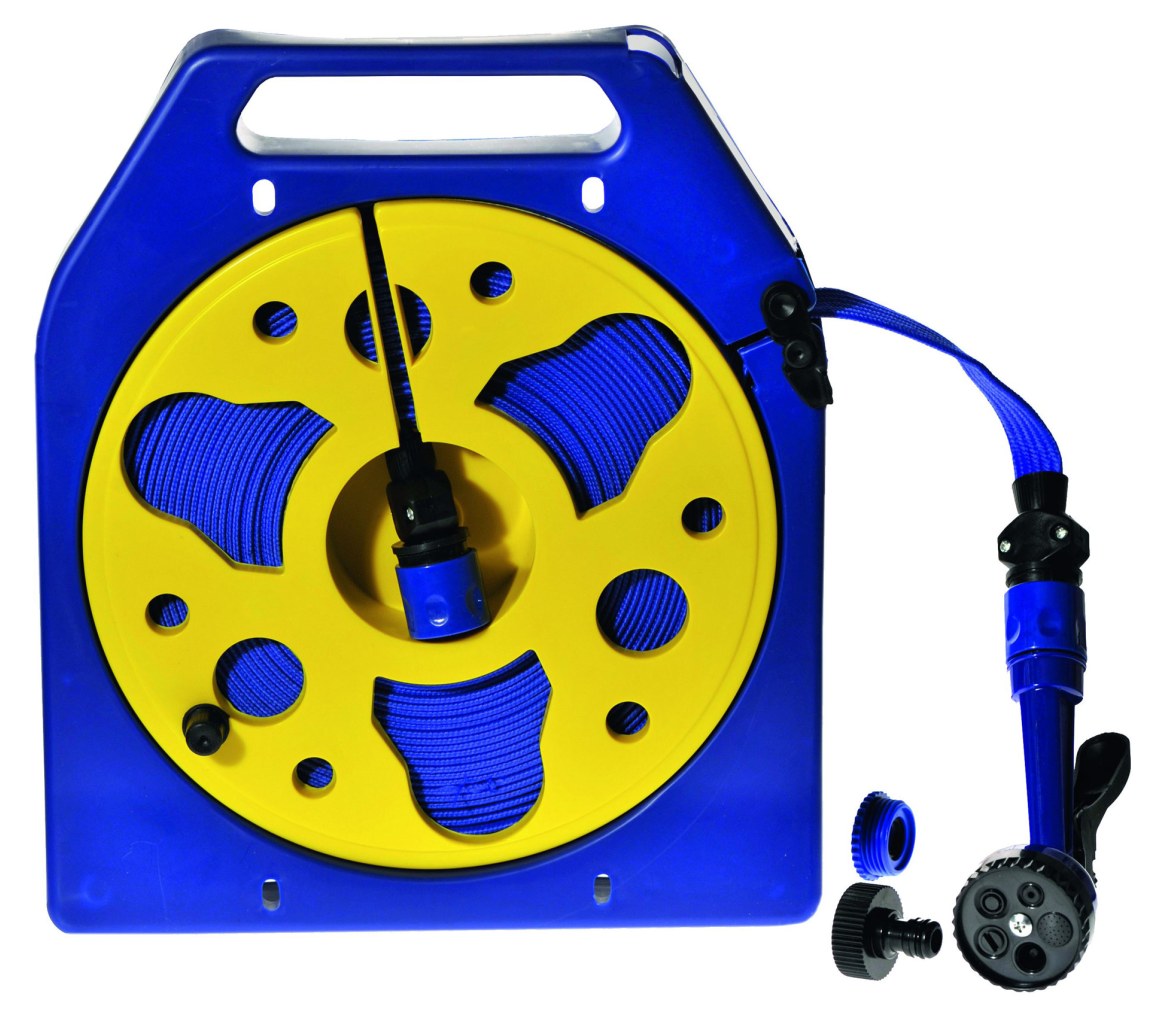 Yachticon Carrete de manguera plana de 15 m